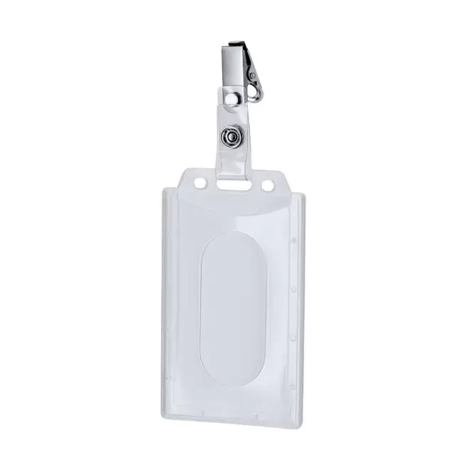 PORTE BADGE AVEC PINCE PERSONNALISE 'KISTO'