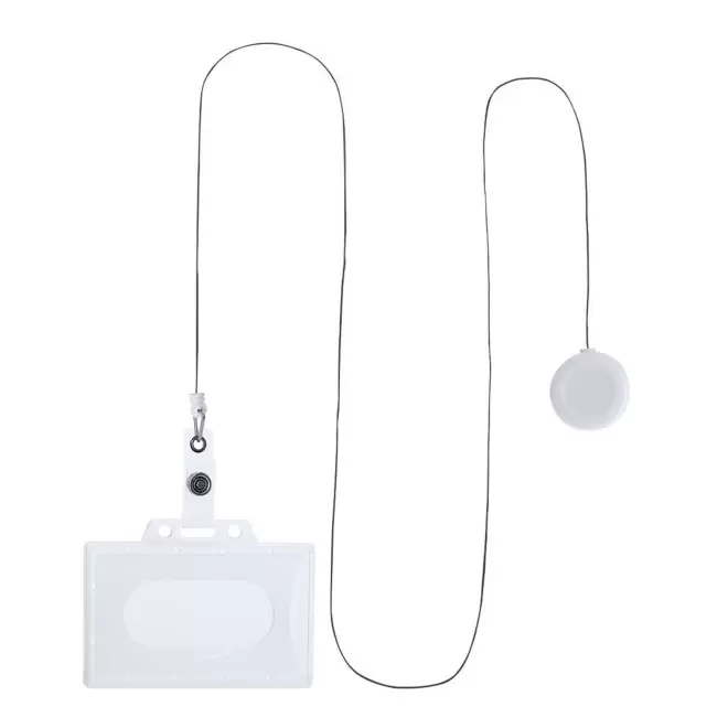 LANYARD PORTE BADGE DEROULEUR PERSONNALISE 'KISTOU'