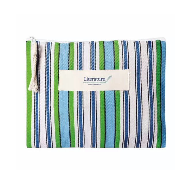 TROUSSE DE TOILETTE RAYURES PERSONNALISEE 'OPHELIA'