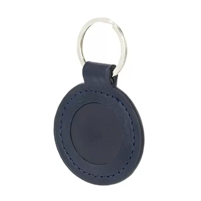PORTE CLES EN PU ROND PERSONNALISABLE 'ALIXO'