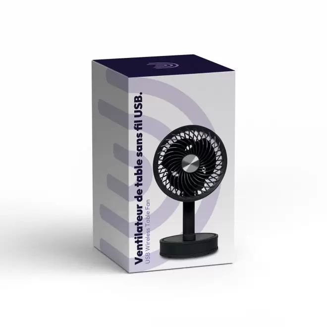 VENTILATEUR DE TABLE RECHARGEABLE PERSONNALISE 'VENTTA'