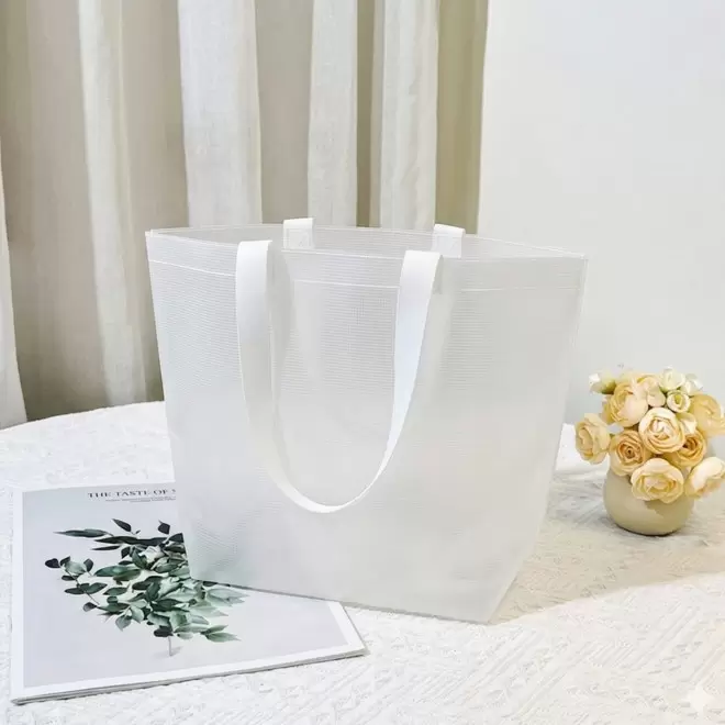 SAC PP LAMINE 110G PERSONNALISE 'PESCARA TRANSPARENT'