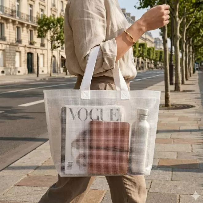 SAC PP LAMINE 110G PERSONNALISE 'PESCARA TRANSPARENT'