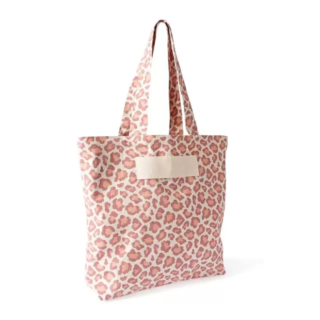 TOTE BAG SOUFFLET LEOPARD PERSONNALISE 'SALESSE'