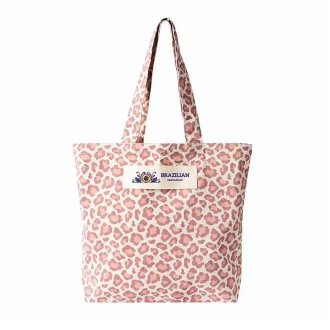 TOTE BAG SOUFFLET LEOPARD PERSONNALISE 'SALESSE'