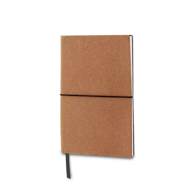 CARNET PERSONNALISABLE CUIR RECYCLE 'VIREO ELASTIQUE'