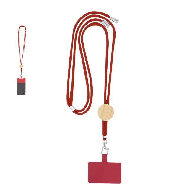 TOUR DE COU TELEPHONE PERSONNALISE 'NURAS COTON COLOR'