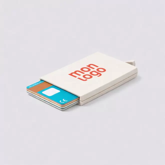 PORTE CARTES PAILLE DE BLE PERSONNALISE 'BANKIX BLE'