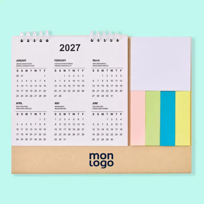 CALENDRIER BUREAU MEMO PERSONNALISE 'CABUMO'