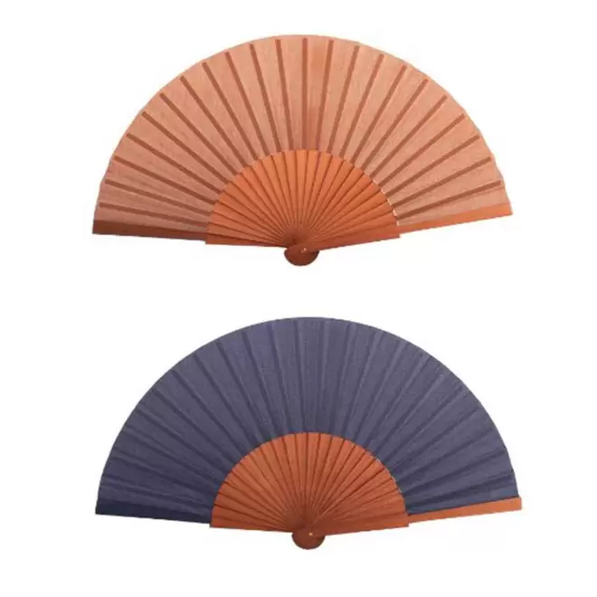 EVENTAIL PERSONNALISABLE EN BOIS FONCE 'FANNU'