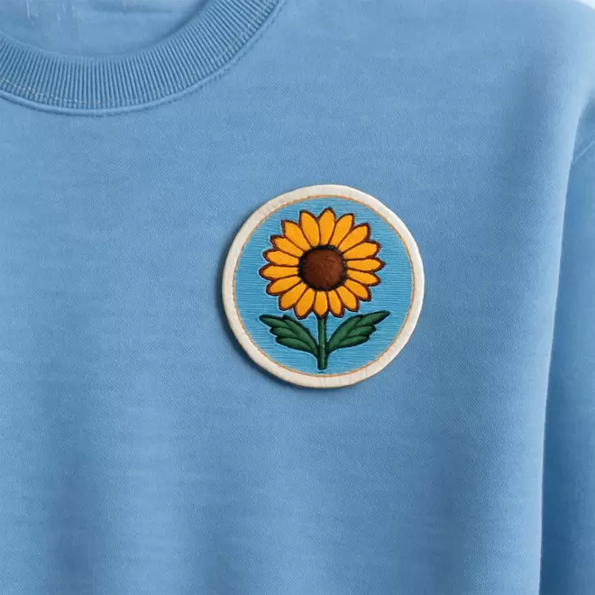 ECUSSON TISSE A COUDRE PERSONNALISABLE 'CRAT'