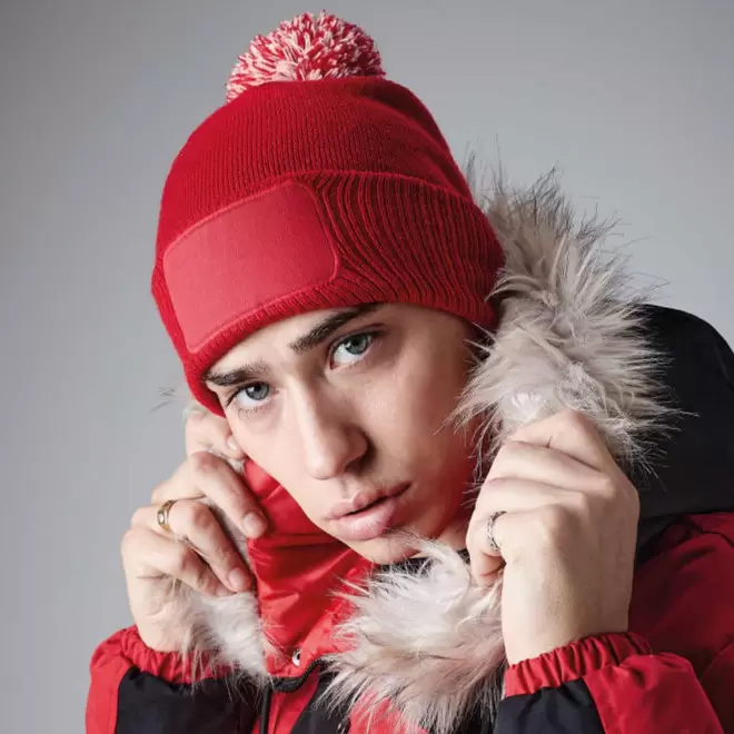 BONNET AVEC REVERS PERSONNALISABLE 'SNOBI PATCH RECTANGLE'