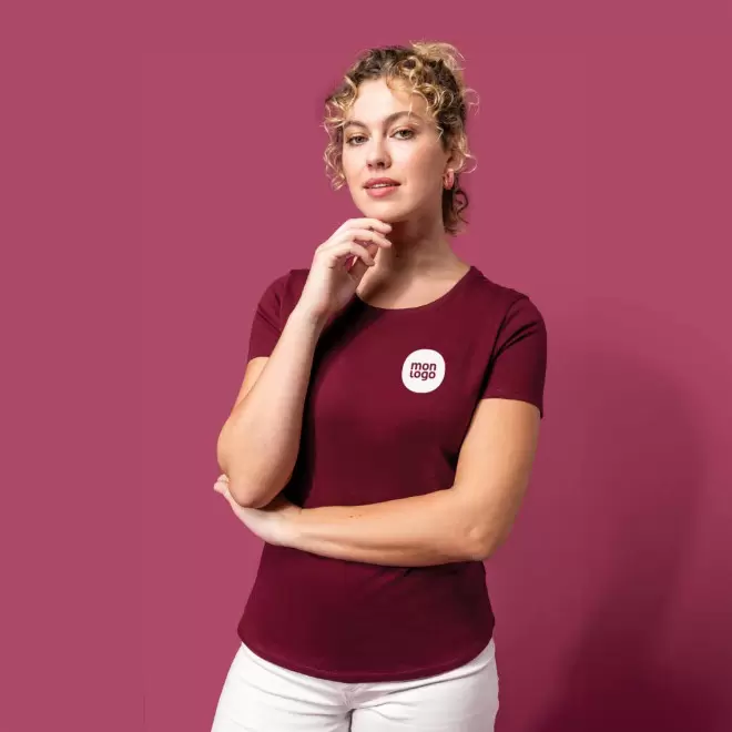 TEE SHIRT PERSONNALISABLE BIO COULEUR FEMME 'KARIBA 150'