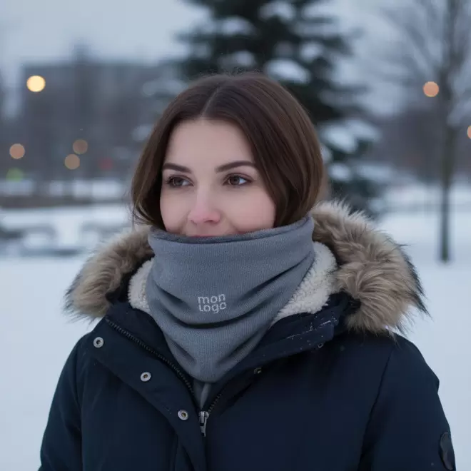 TOUR DE COU PERSONNALISABLE COTELE POLAIRE 'SIMIA'