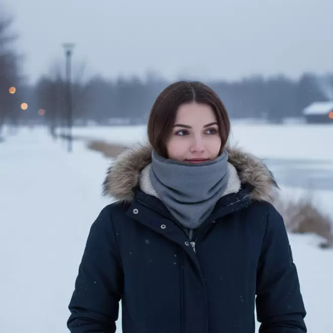 TOUR DE COU PERSONNALISABLE COTELE POLAIRE 'SIMIA'