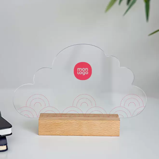 TROPHEE ACRYLIQUE ET BOIS PERSONNALISABLE 'UKITA WOOD'