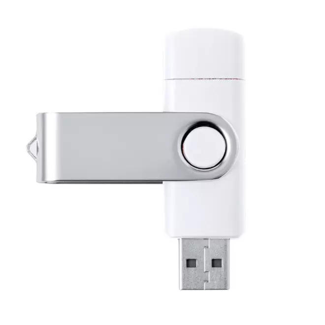 CLE USB ET USB C 3.0 PERSONNALISABLE 'TWISTER DUO' 16 GO