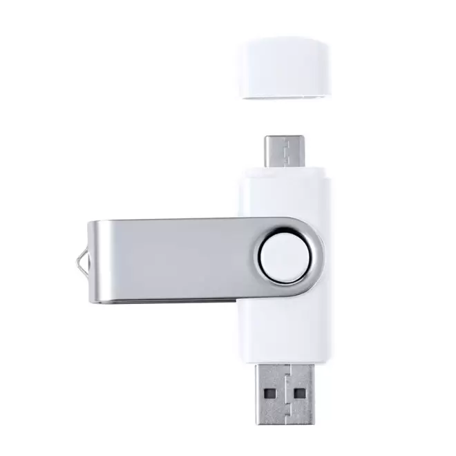 CLE USB ET USB C 3.0 PERSONNALISABLE 'TWISTER DUO' 16 GO