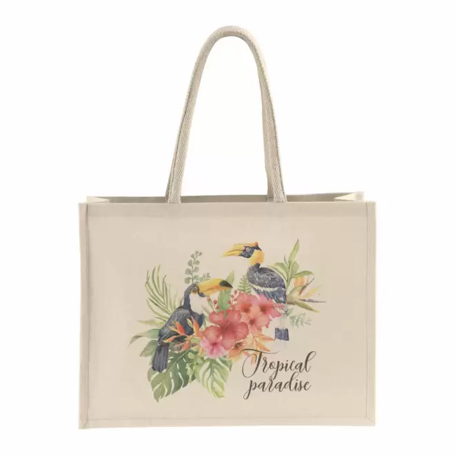 SAC COTON 230G ET LAMINE PERSONNALISABLE 'PERLOU'