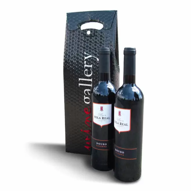 SAC BOUTEILLE METALISE PERSONNALISABLE 'VIGNA BRILLANT'