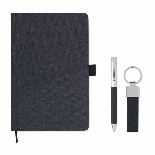 COFFRET CARNET STYLO PORTE CLE PERSONNALISABLE SCRIBI'