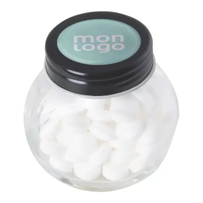 BONBONNIERE PASTILLES A LA MENTHE PERSONNALISABLE 'MINTIE'