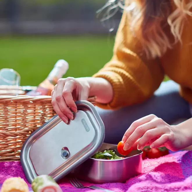 LUNCH BOX PERSONNALISEE EN INOX 1L 'INOXTA'