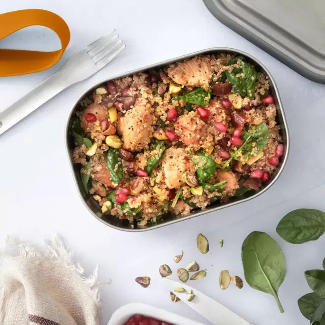 LUNCH BOX PERSONNALISEE EN INOX 1L 'INOXTA'