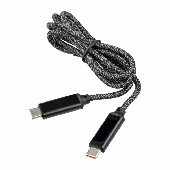 CABLE DE CHARGE PERSONNALISE EN  NYLON 65W 'SPOODY'