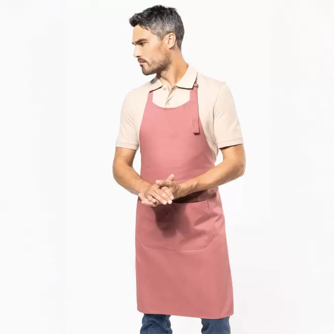 TABLIER LONG PERSONNALISE COTON 280G POCHE 'KARITAB'