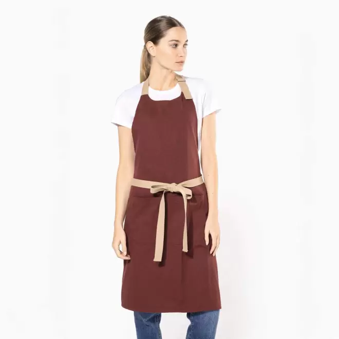 TABLIER LONG PERSONNALISABLE EN COTON RECYCLE 200G 'KARITAB'