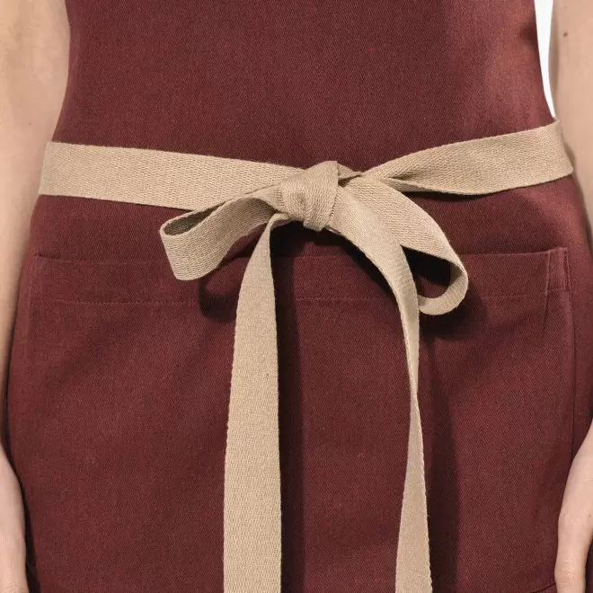 TABLIER LONG PERSONNALISABLE EN COTON RECYCLE 200G 'KARITAB'