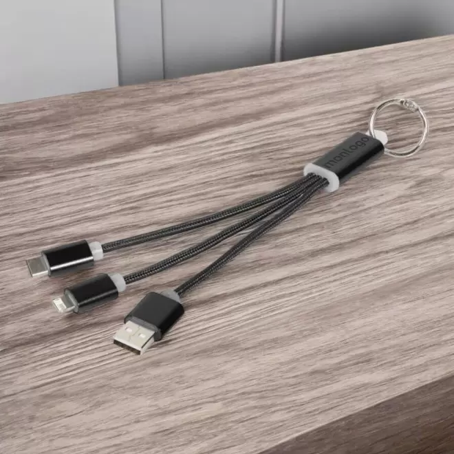 CABLE COURT 3 EN 1 PERSONNALISABLE 'FIBOU MINI'