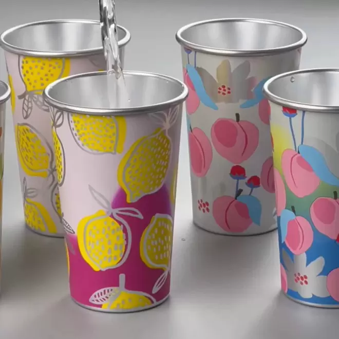 GOBELET MAGIQUE ALU 45CL PERSONNALISE 'DIVERTY COLOR'