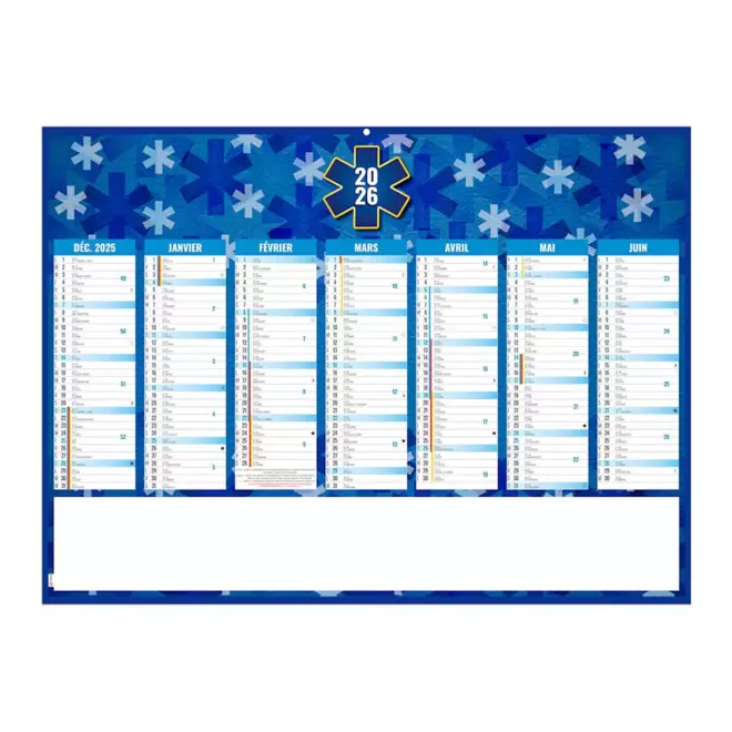 CALENDRIER BANCAIRE ILLUSTRE PERSONNALISABLE 'MEDICA'