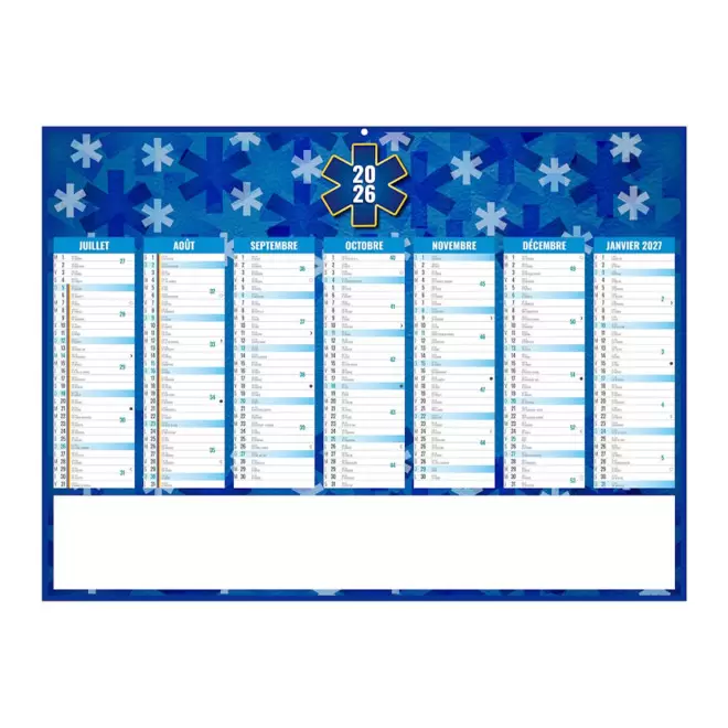 CALENDRIER BANCAIRE ILLUSTRE PERSONNALISABLE 'MEDICA'