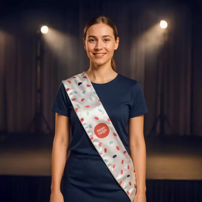 ECHARPE DE MISS PERSONNALISABLE 'MARGOT'