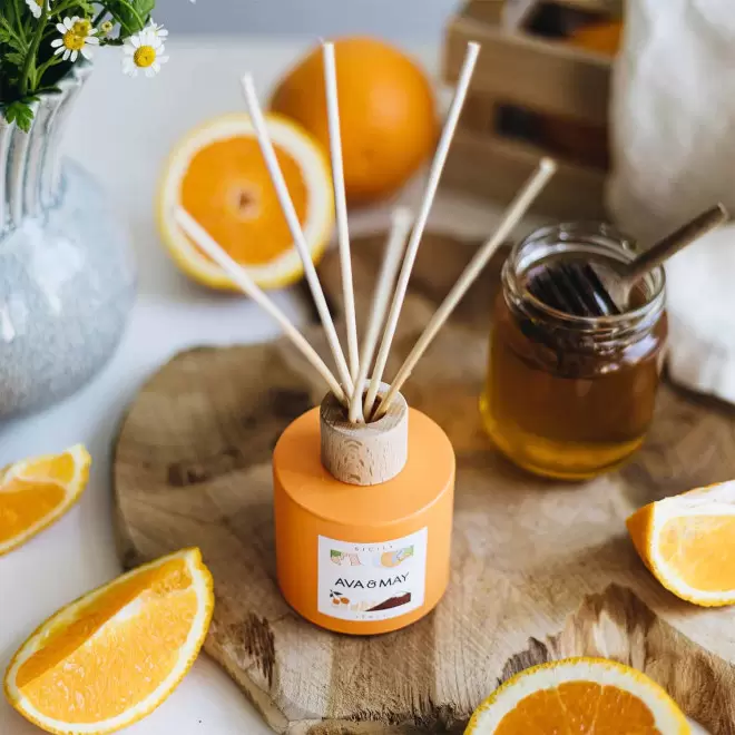 DIFFUSEUR DE PARFUM PERSONNALISE BOUCHON BOIS 'AVA MAY'