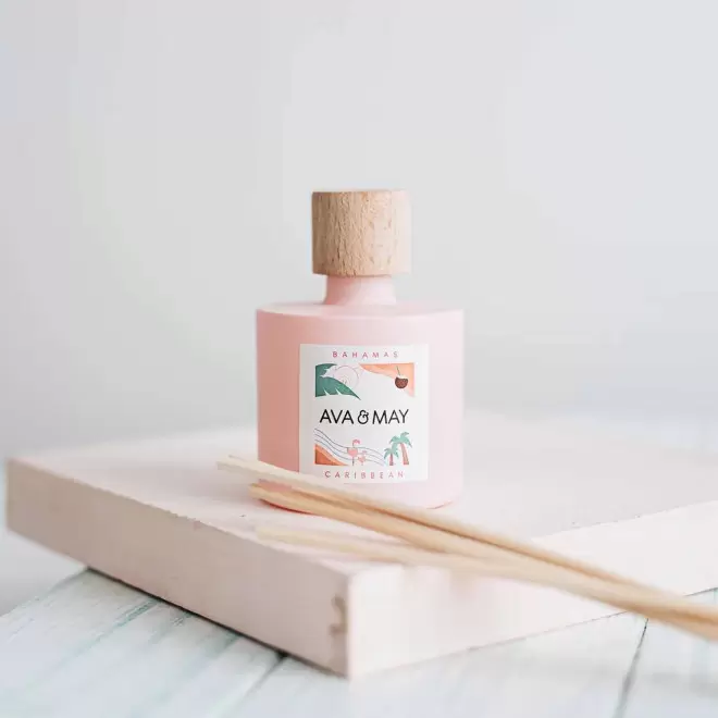 DIFFUSEUR DE PARFUM PERSONNALISE BOUCHON BOIS 'AVA MAY'