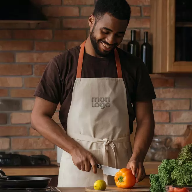 TABLIER 2 POCHES PERSONNALISE 200G 'NIA'