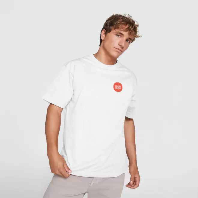 TEE SHIRT MIXTE BLANC PERSONNALISE 'BULL'