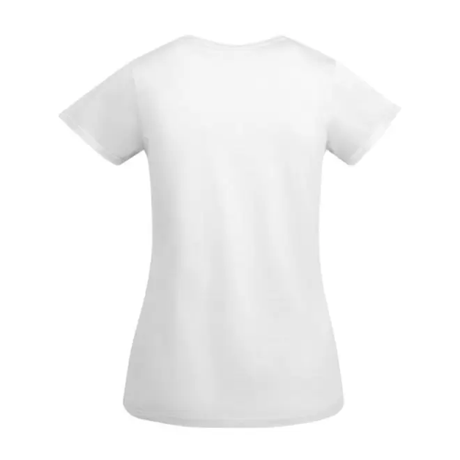 TEE SHIRT FEMME BLANC BIO PERSONNALISE 'BREDA'