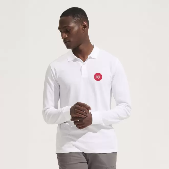 POLO MIXTE BIO BLANC PERSONNALISE 'PLANET LSL'