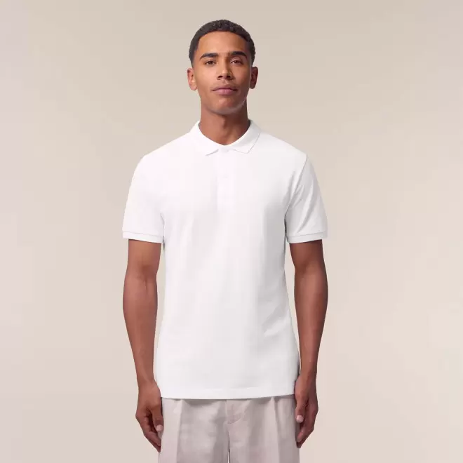 POLO HOMME BLANC PERSONNALISE 'COASTER'
