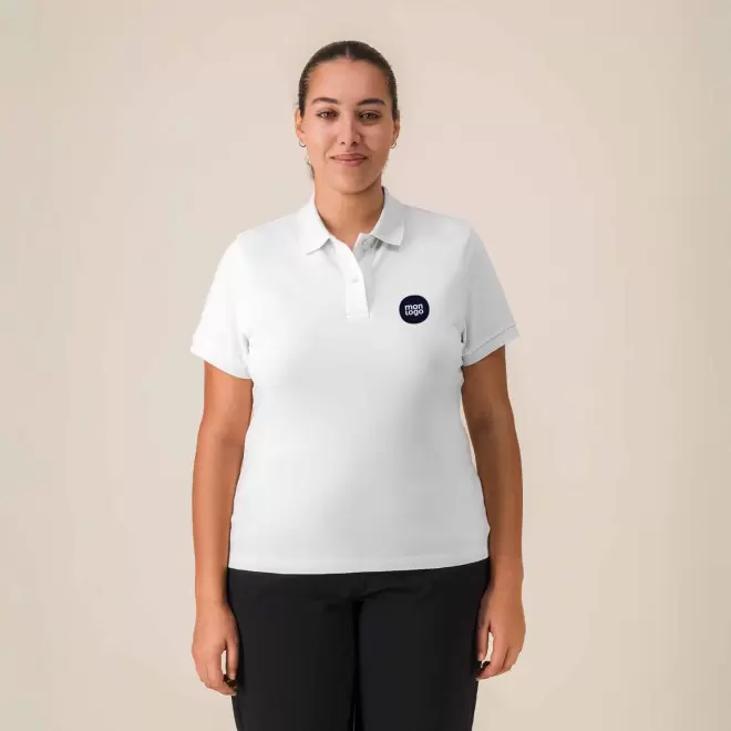 POLO FEMME BLANC PERSONNALISE 'COASTER'