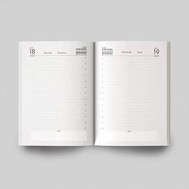 AGENDA JOURNALIER PERSONNALISABLE 'CANVO'