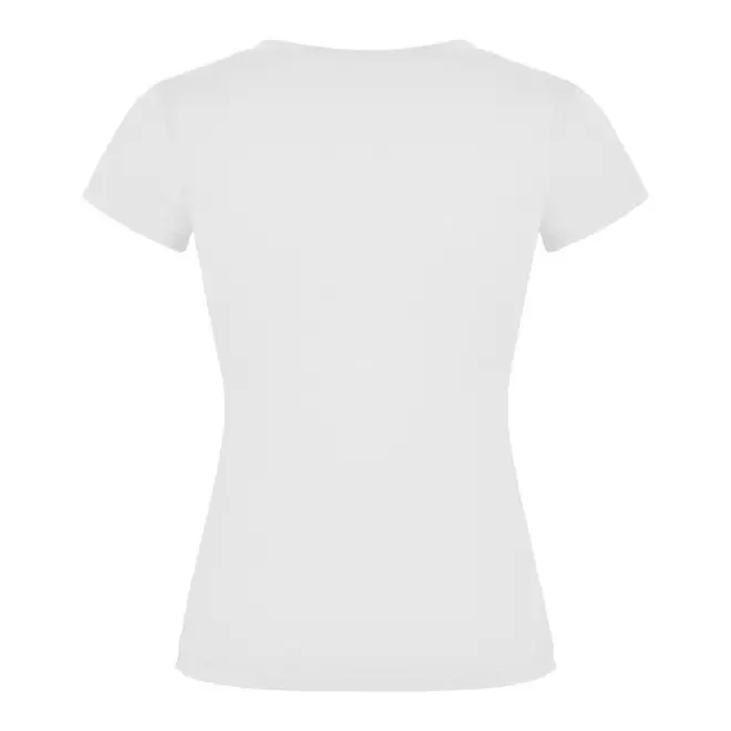 TEE SHIRT COL V FEMME BLANC PERSONNALISABLE 'VICTORIA'
