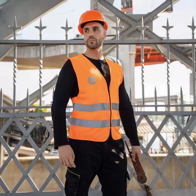 GILET SECURITE PERSONNALISE 'ARMILLA ZIPPE'