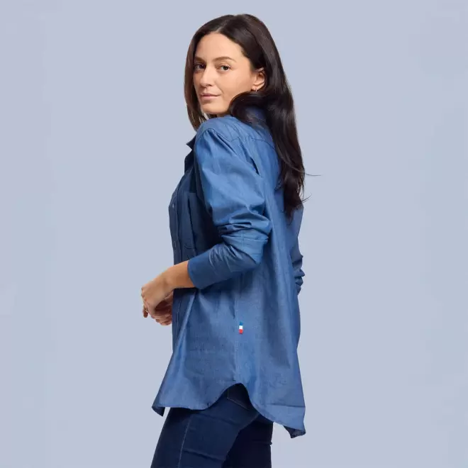 CHEMISE PERSONNALISABLE FEMME MADE IN FRANCE 'ARENDT'