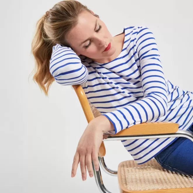 TEE SHIRT FEMME MARINIERE PERSONNALISE 'PLOZEVET'